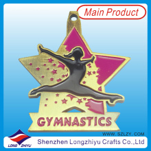 Soft Enamel Metal Sports Medal Sports Gymnastics Star Medal (lzy-201300231)